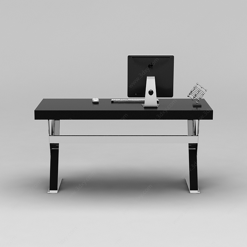 现代时尚办公桌3D模型