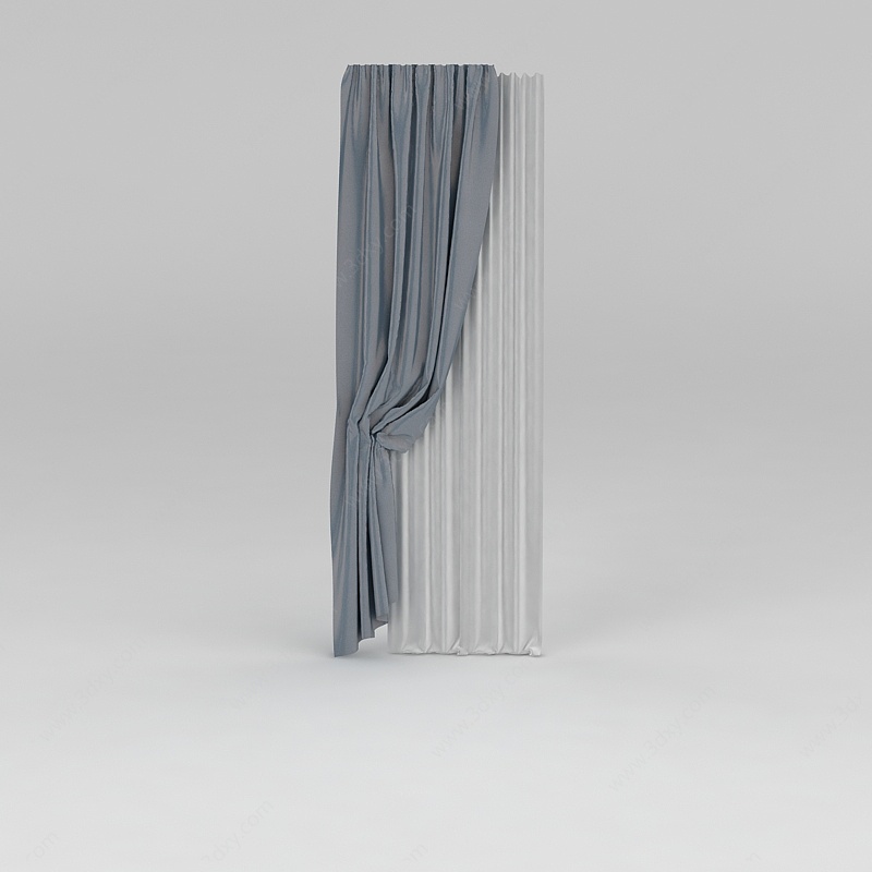 窗帘纱帘3D模型