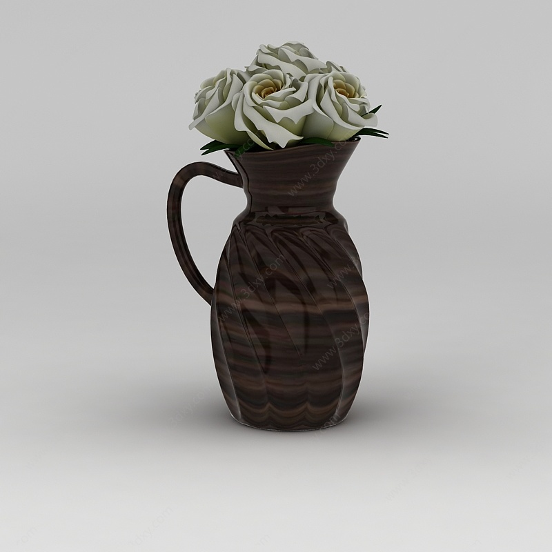 欧式装饰花瓶3D模型