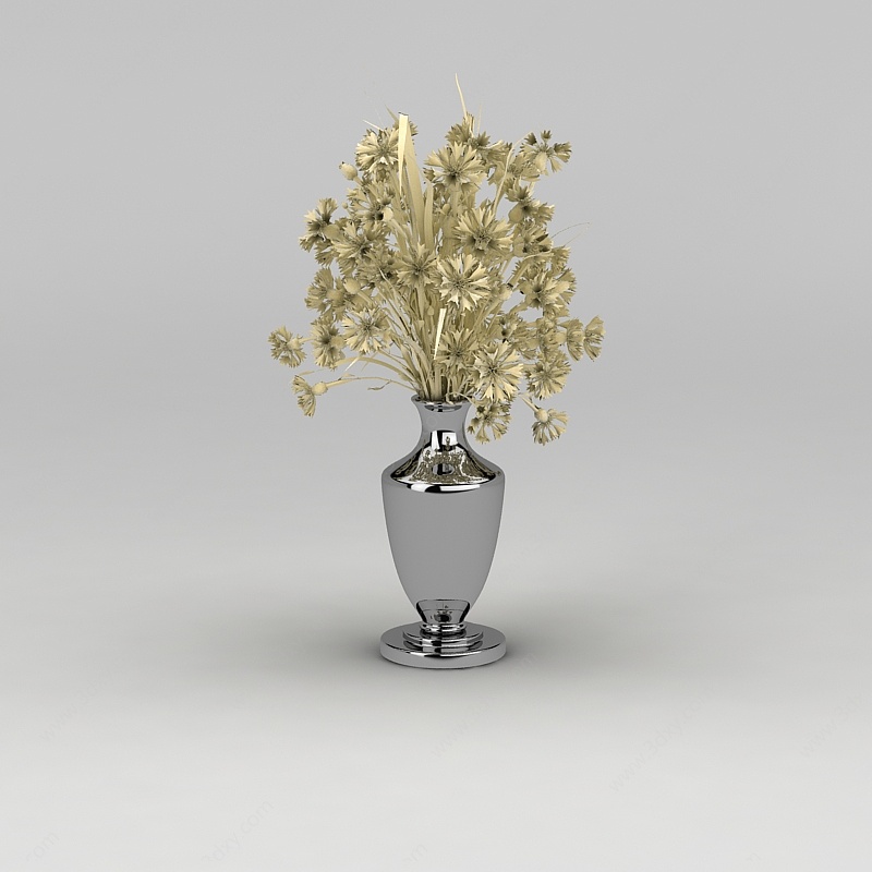 欧式干枝花卉装饰品3D模型