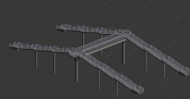 过街天桥3D模型
