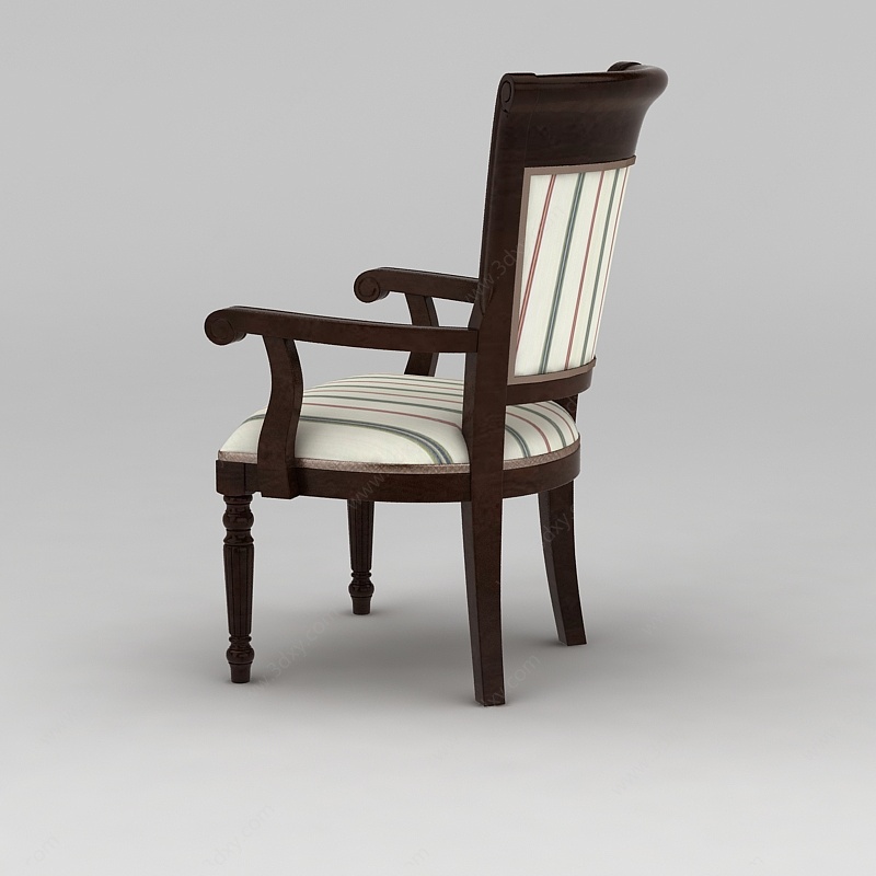 美式精品餐椅3D模型