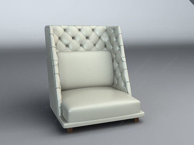 简欧休闲沙发椅3D模型