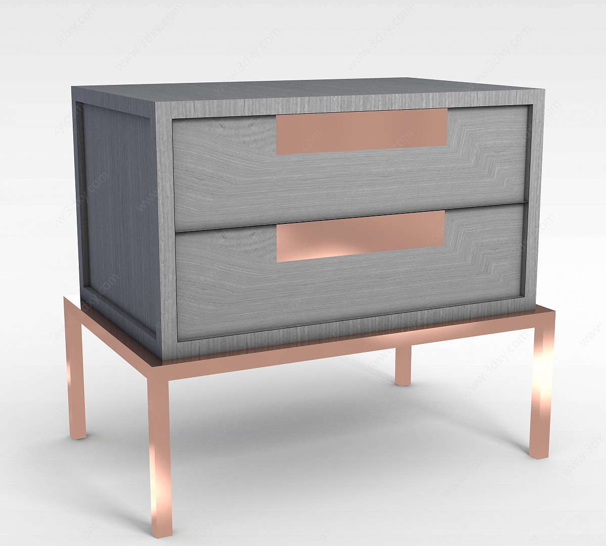 现代床头柜3D模型