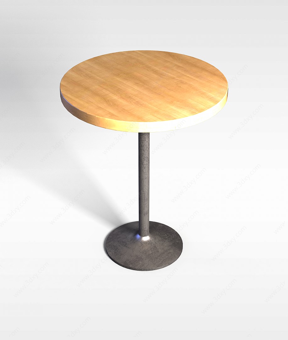 高脚小圆桌3D模型