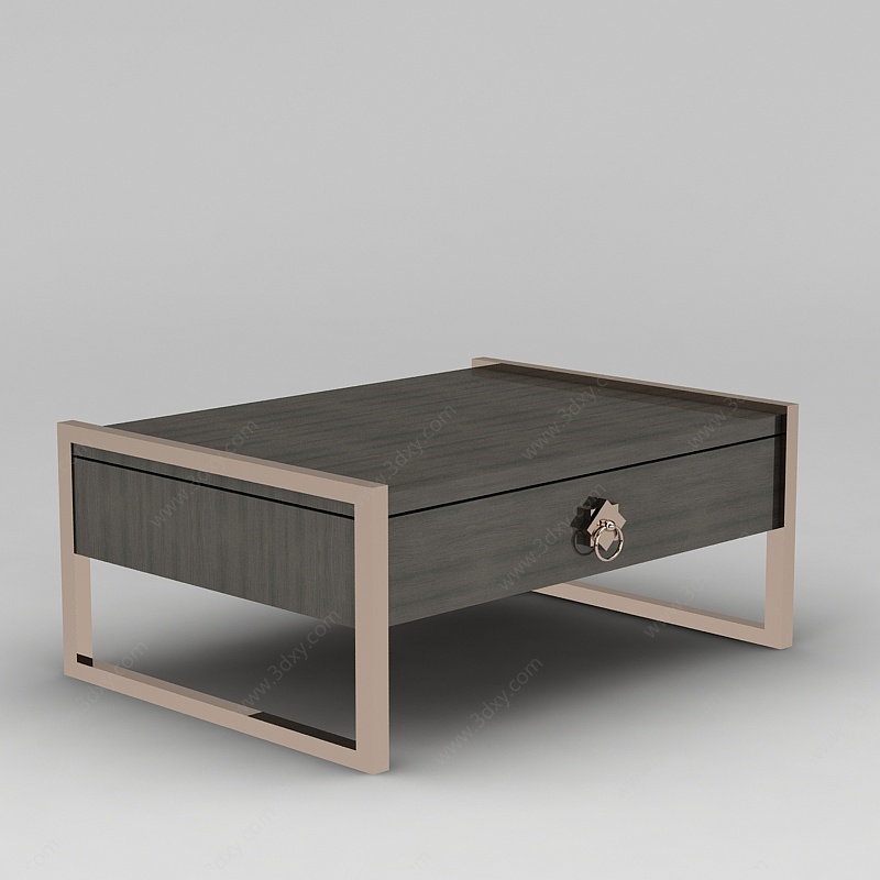 床头矮柜3D模型