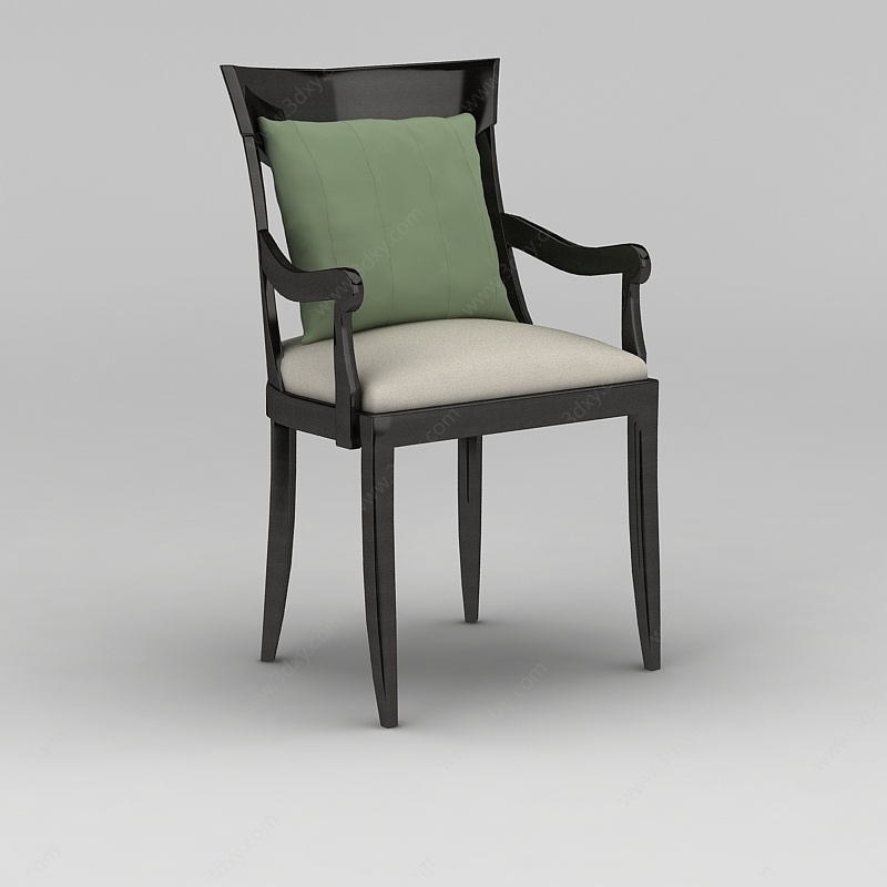 现代中式椅子3D模型