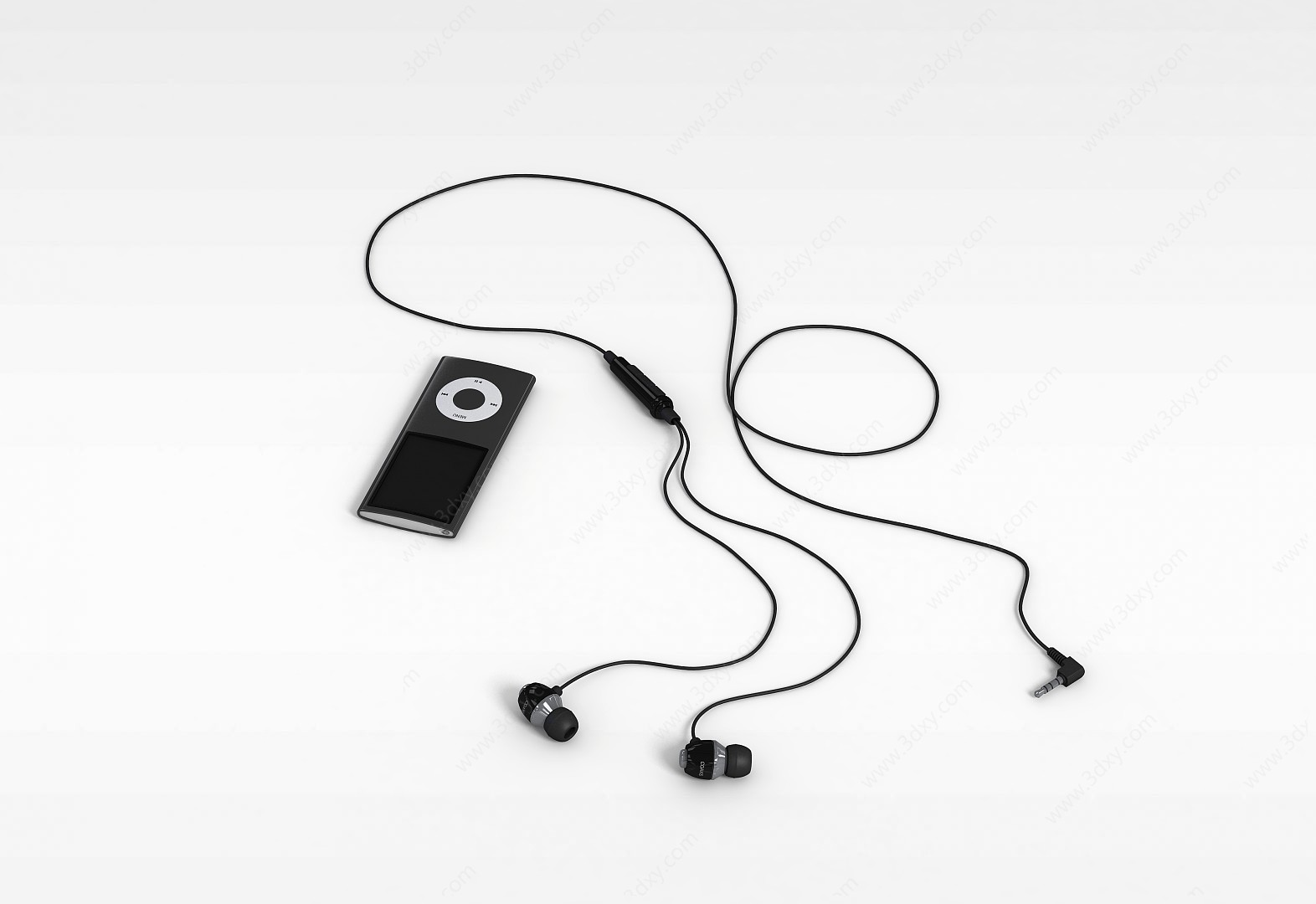 MP3和耳机3D模型