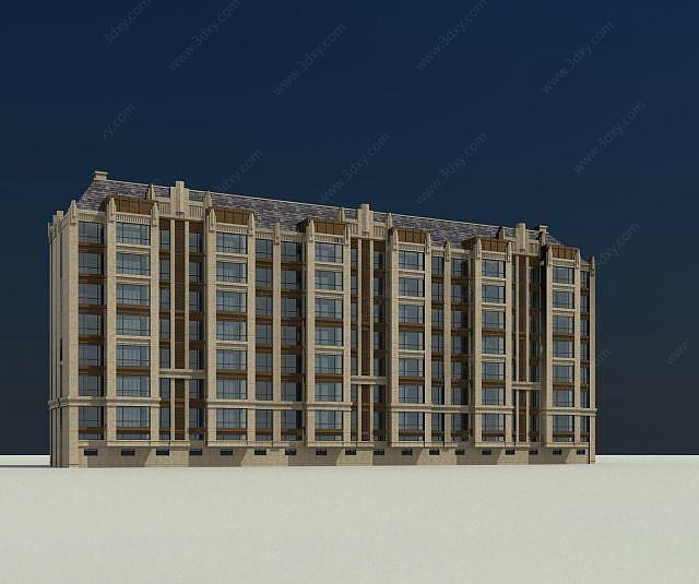 欧式住宅楼3D模型