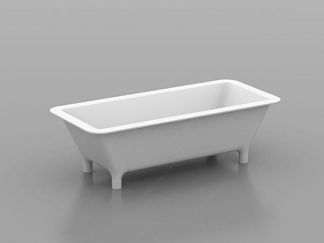 独立浴盆3D模型