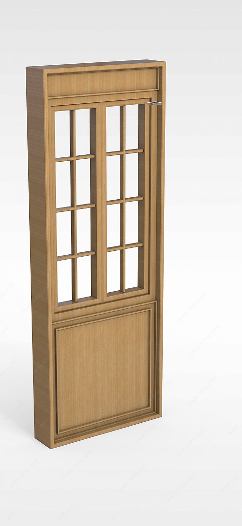 实木门窗3D模型