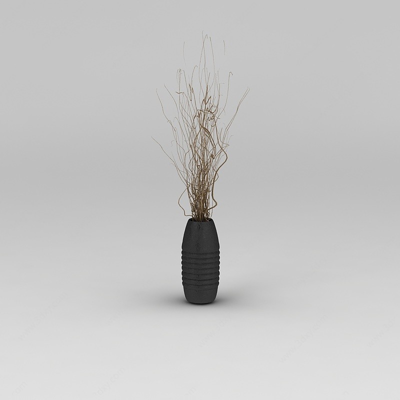 干枝花瓶3D模型