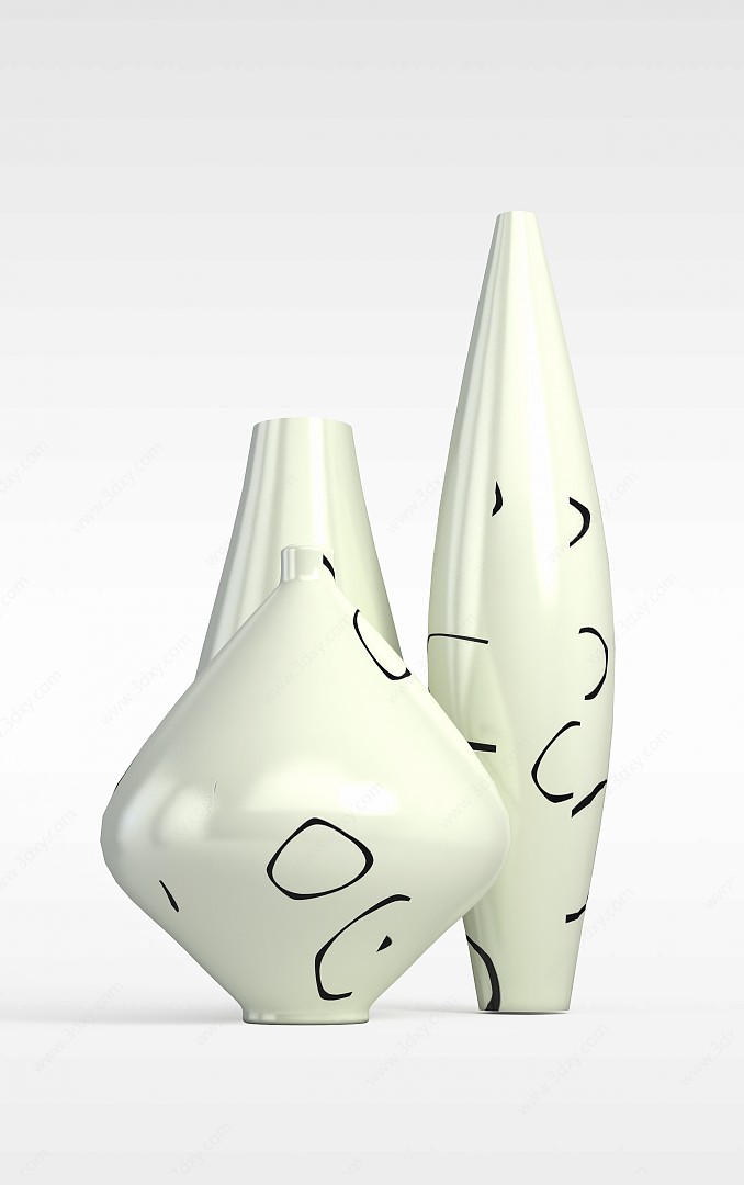 时尚精美花瓶3D模型