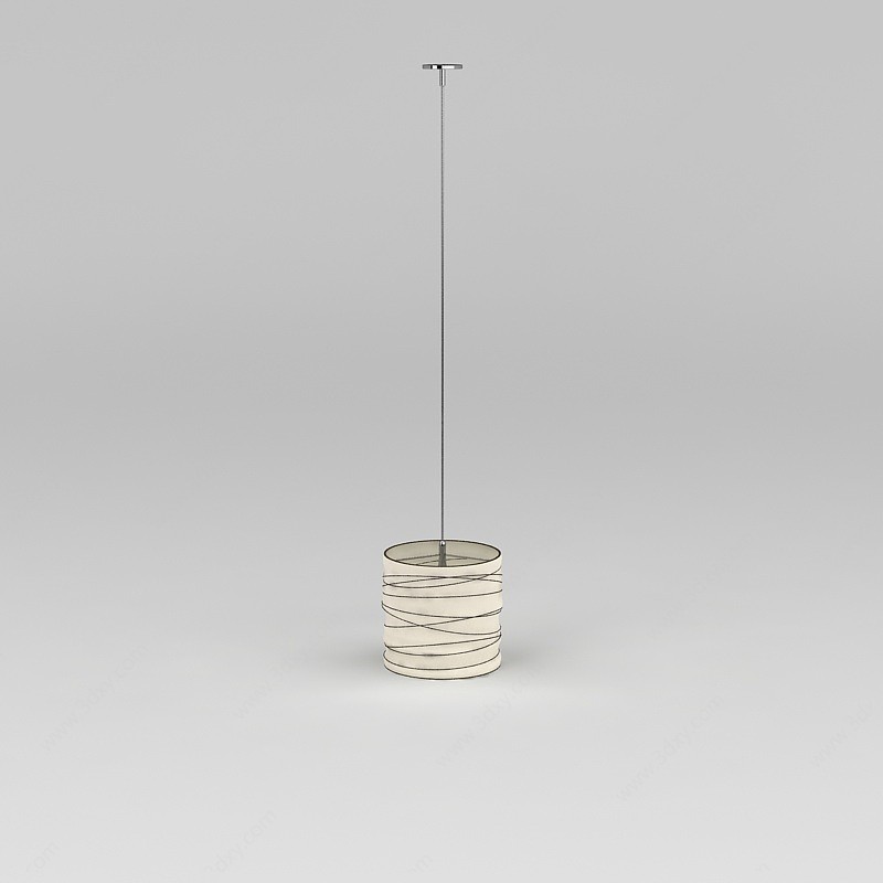 餐厅单头吊灯3D模型