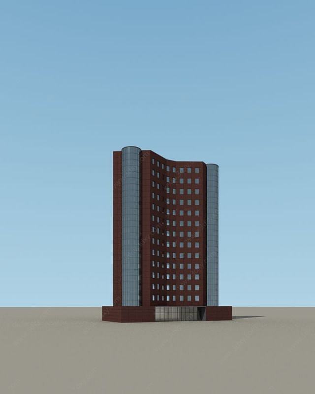 现代建筑大楼3D模型