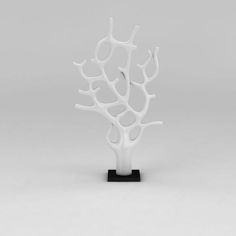 陶瓷树摆件3D模型