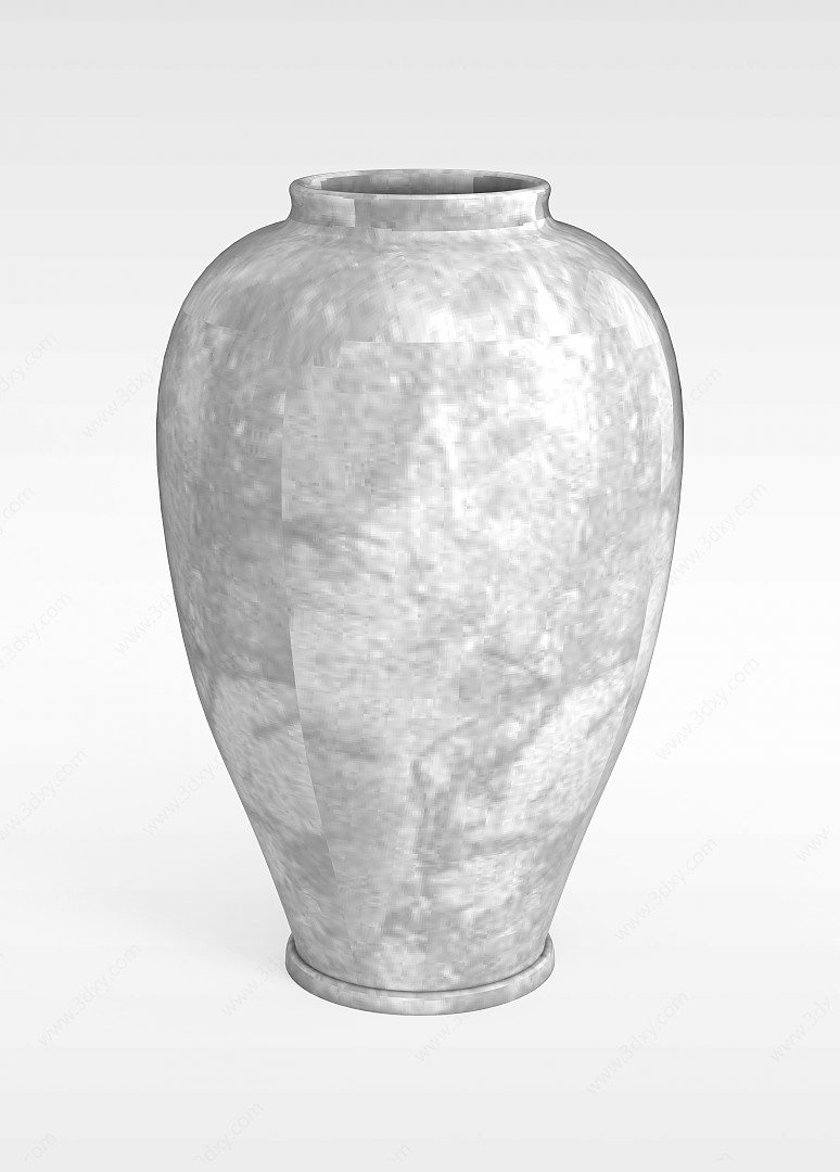 中式落地大花瓶3D模型