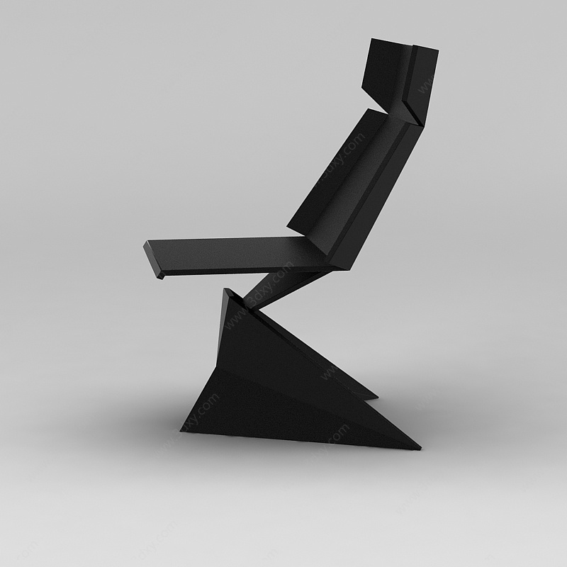 之字椅3D模型
