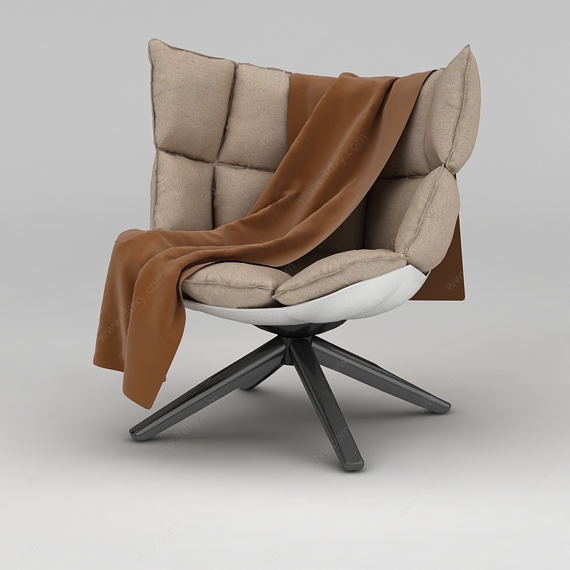 休闲懒人沙发椅3D模型