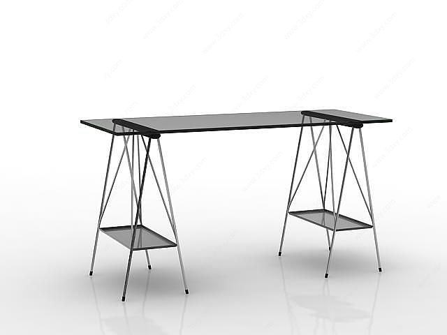 个性高脚桌子3D模型