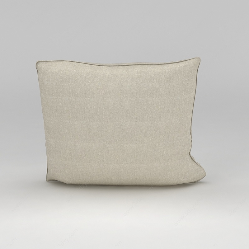 米色沙发靠枕3D模型