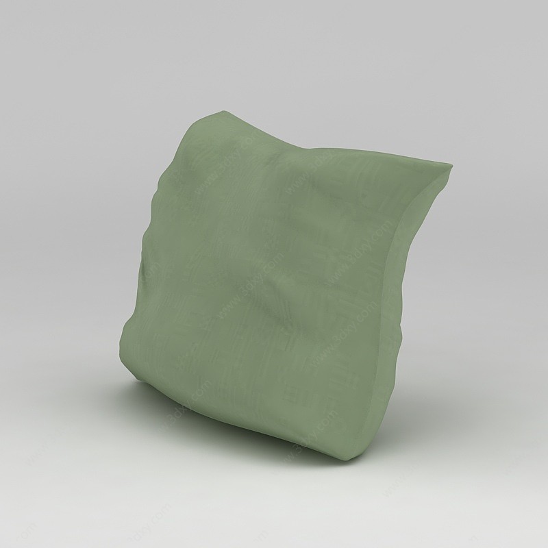 绿色沙发靠枕3D模型
