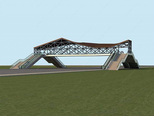 人行天桥3D模型