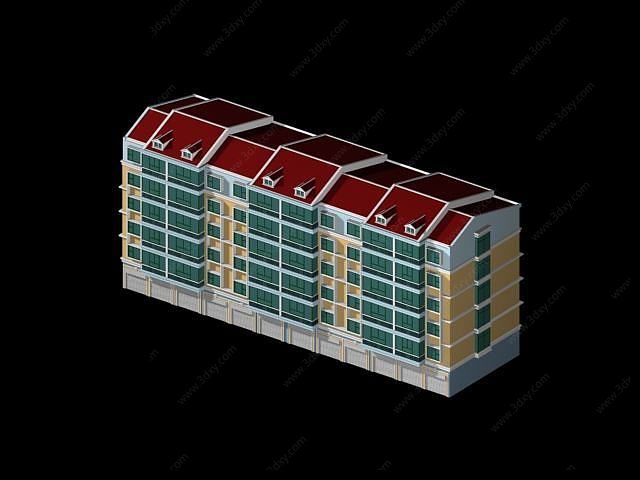 小区住宅楼3D模型