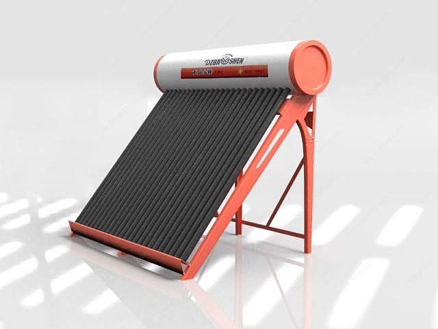 太阳能热水器3D模型