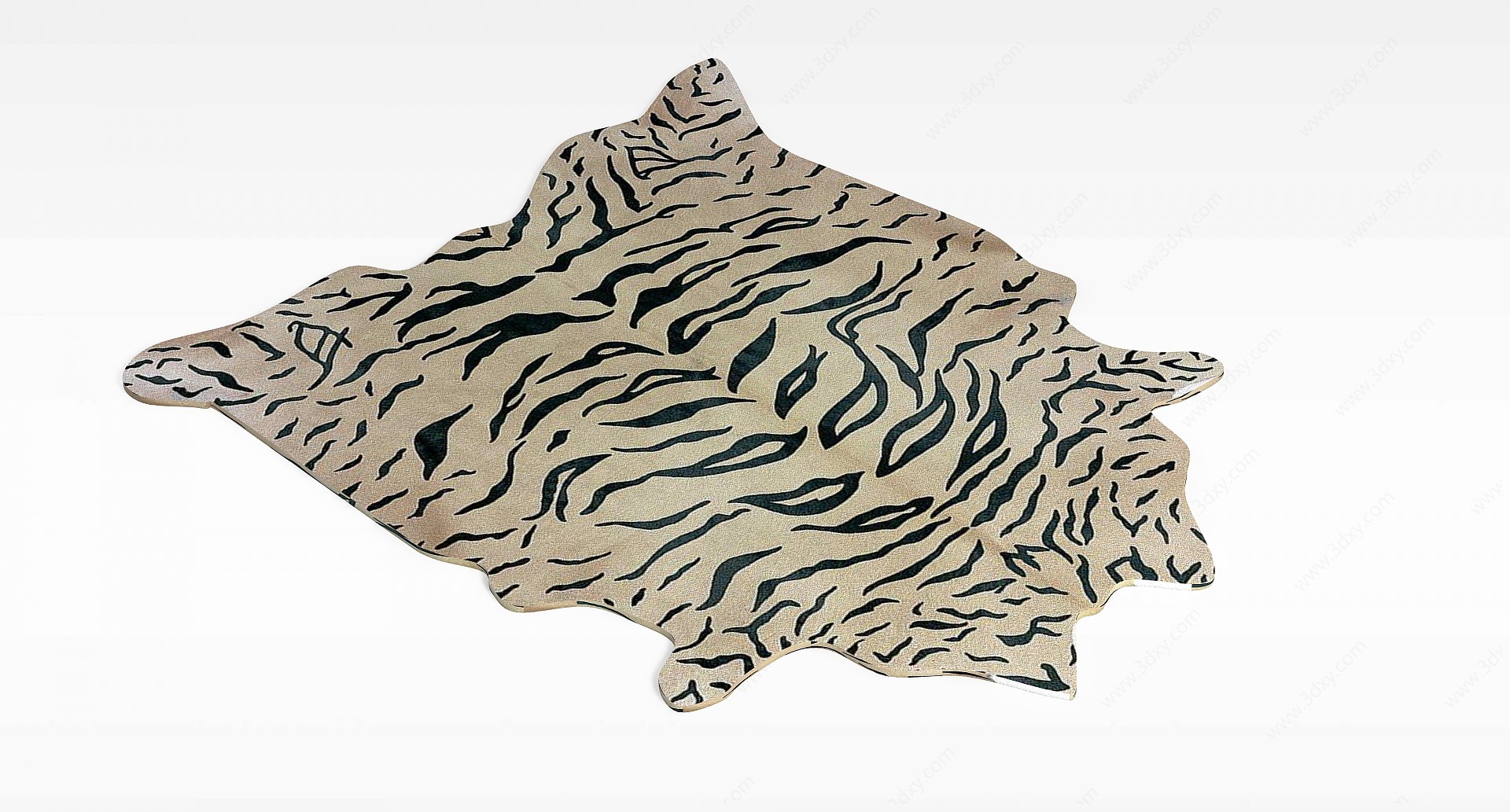 仿真虎皮毯子3D模型