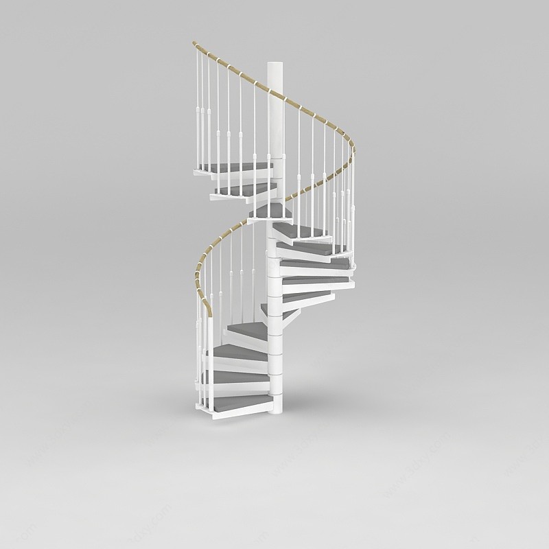 旋转楼梯3D模型