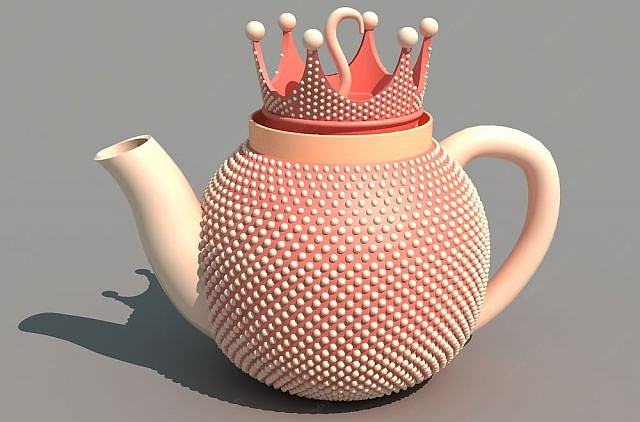 皇冠茶壶3D模型