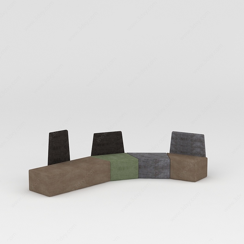 创意沙发凳3D模型