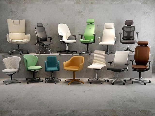 高品质办公椅合集3D模型