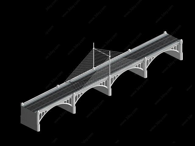 城市桥梁3D模型