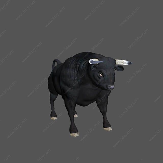 黑牛3D模型