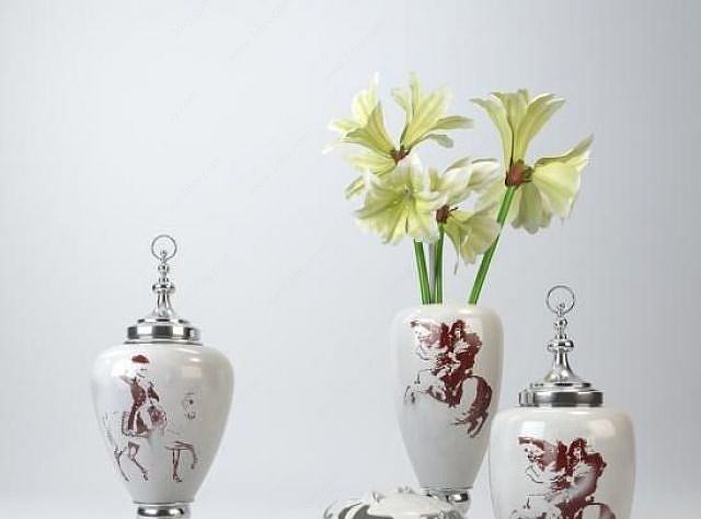 艺术花瓶装饰品3D模型