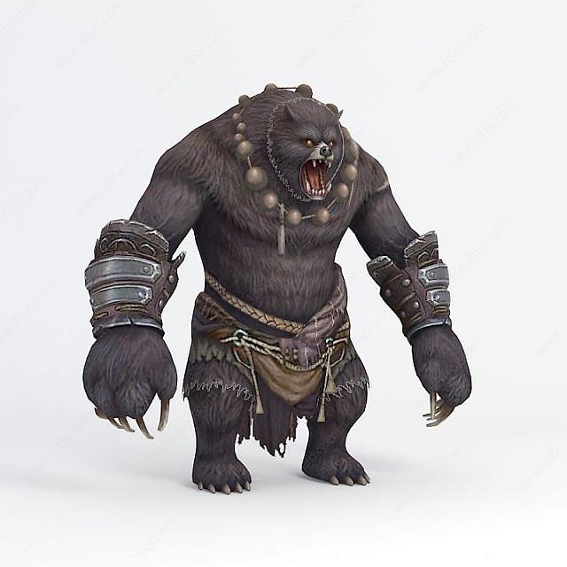 怪物熊3D模型