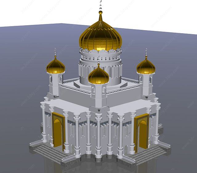 宁夏清真寺3D模型