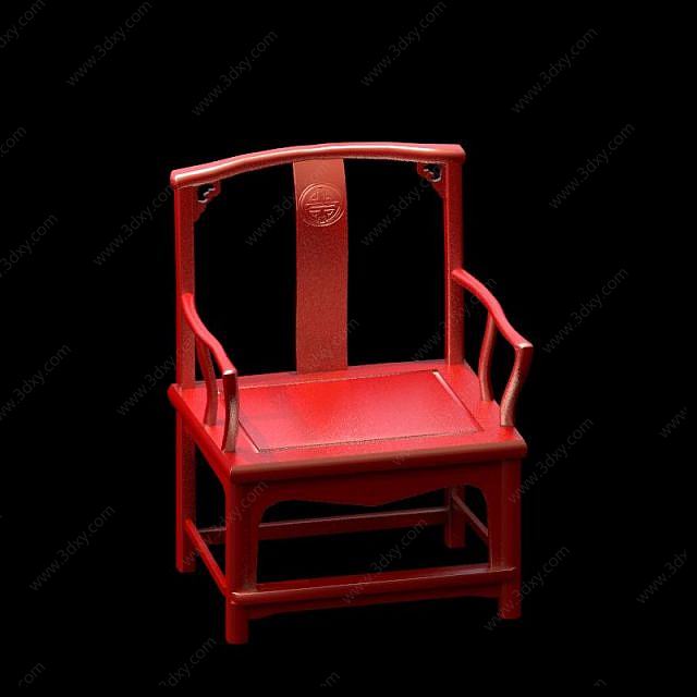 将军椅3D模型