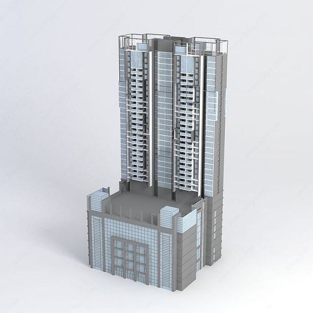 沿街住宅楼3D模型