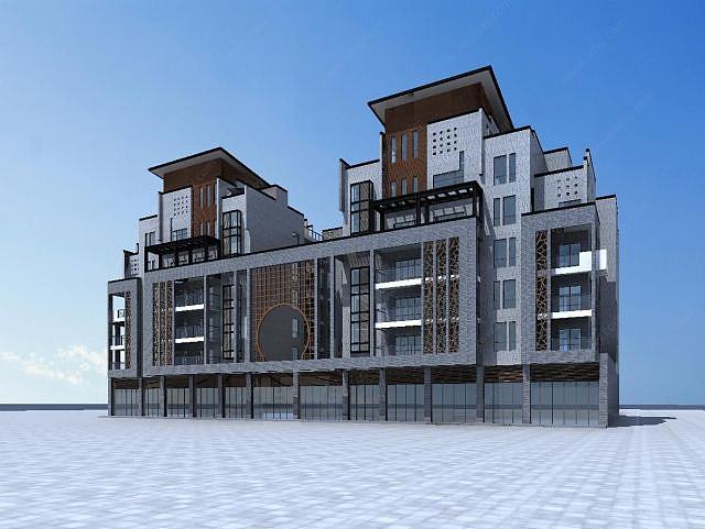 高档住宅楼3D模型