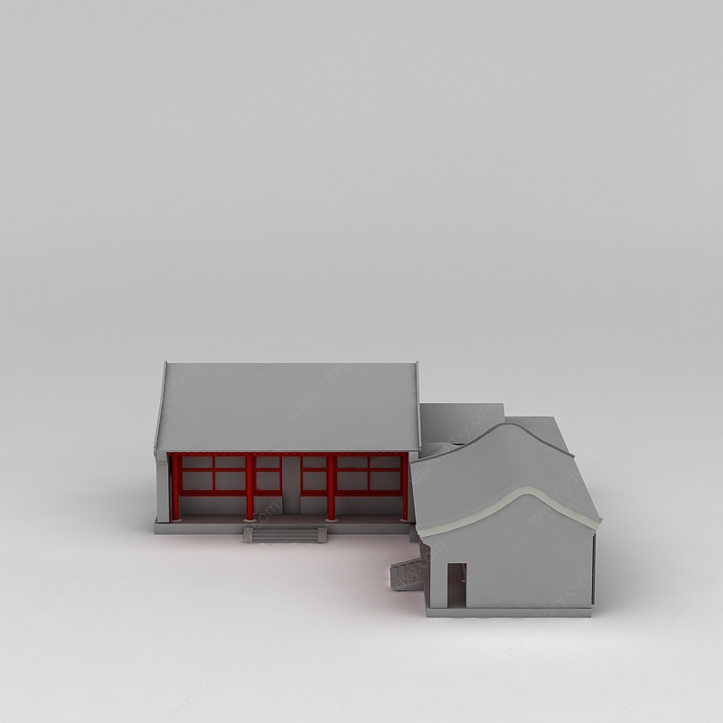 中式古典房子3D模型