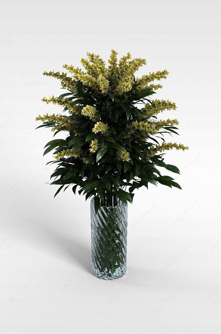 室内花瓶绿植3D模型