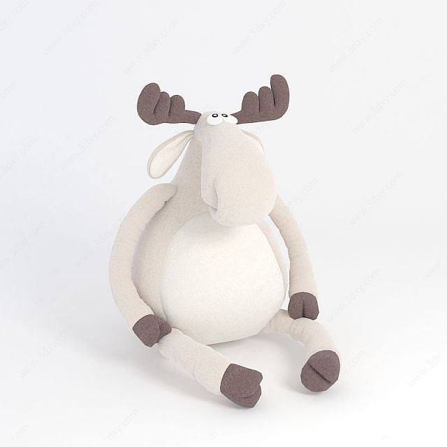 小羊玩偶3D模型