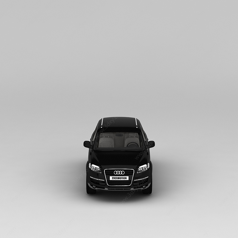 黑色奥迪汽车3D模型
