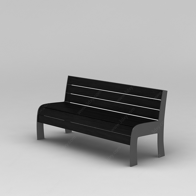 公共排椅3D模型