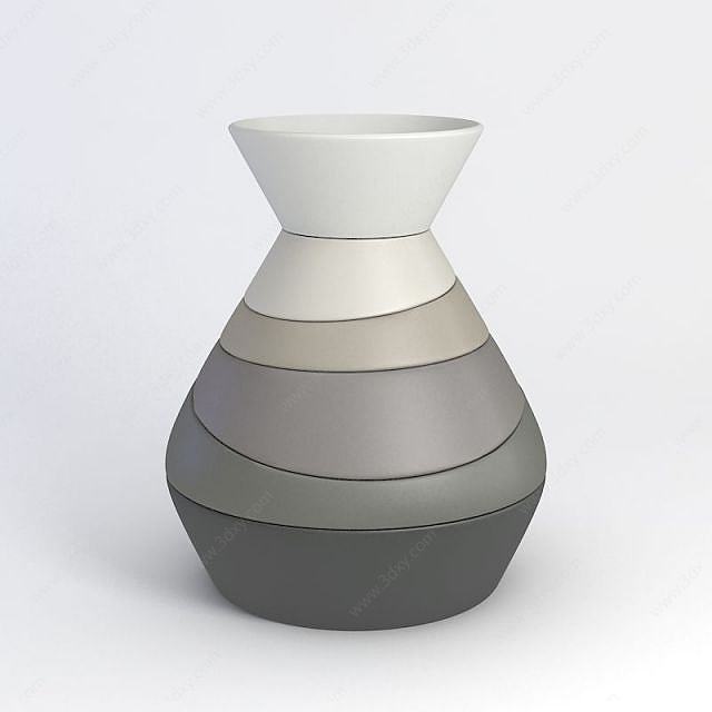 陶艺花瓶3D模型