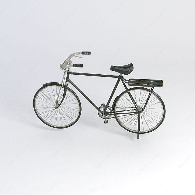大梁自行车3D模型