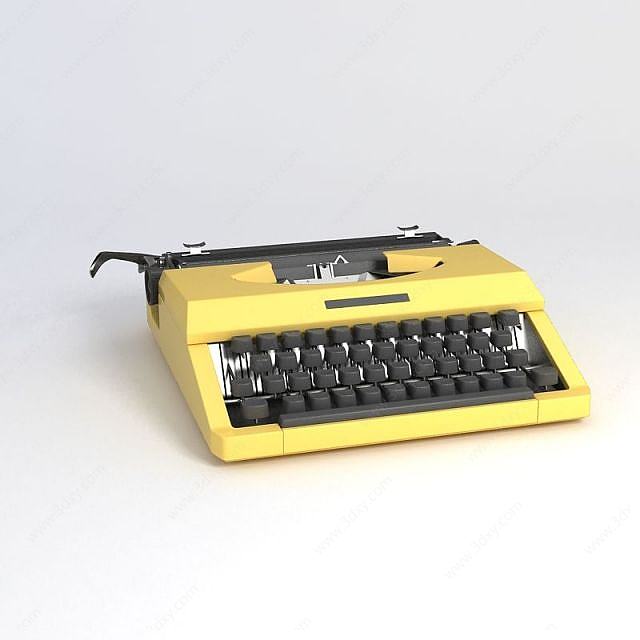 打字机3D模型
